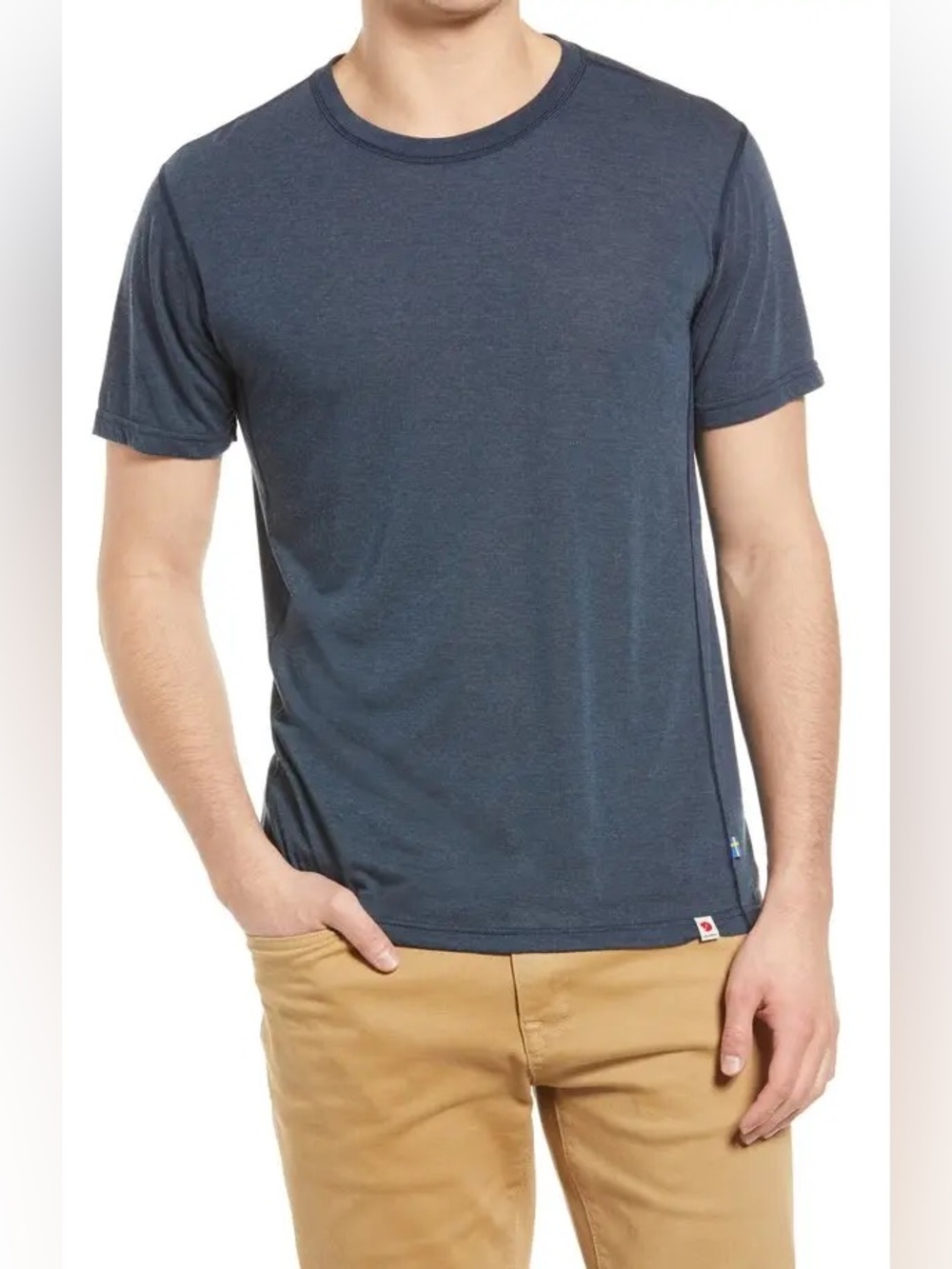 Fjallraven High Coast Lite Performance T-Shirt in Navy Blue, Size Medium (M) Tee